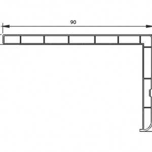 SL 214 - 60x90 Fugalı PVC Pervaz Küçük Görsel